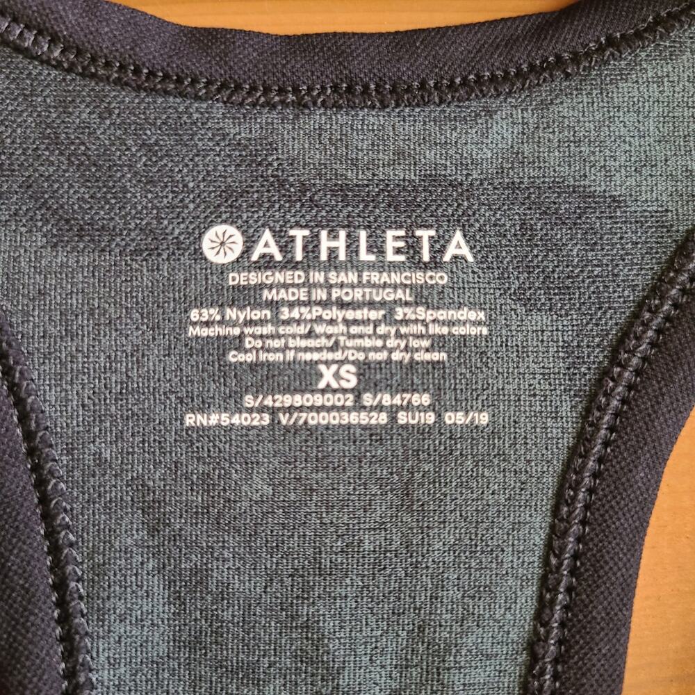 Athleta Momentum Seamless Camo Tank Seamless Antimicrobial Odor Control XS - Picture 4 of 5